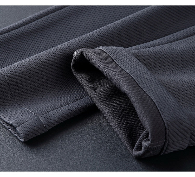 Casual Sports Solid Color Stand Collar Zipper Coat Trousers Two-piece Set