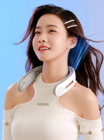 Sports Neck Fan - Folding Leafless Hanging