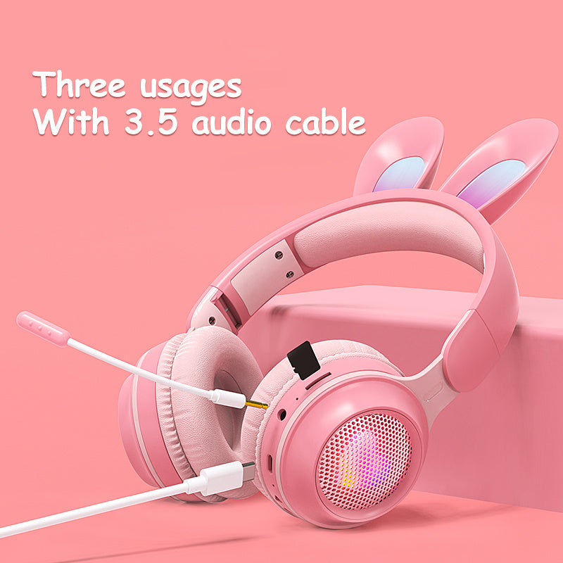 Rabbit Ear Headphones - Wireless Luminous Extendable Headphones