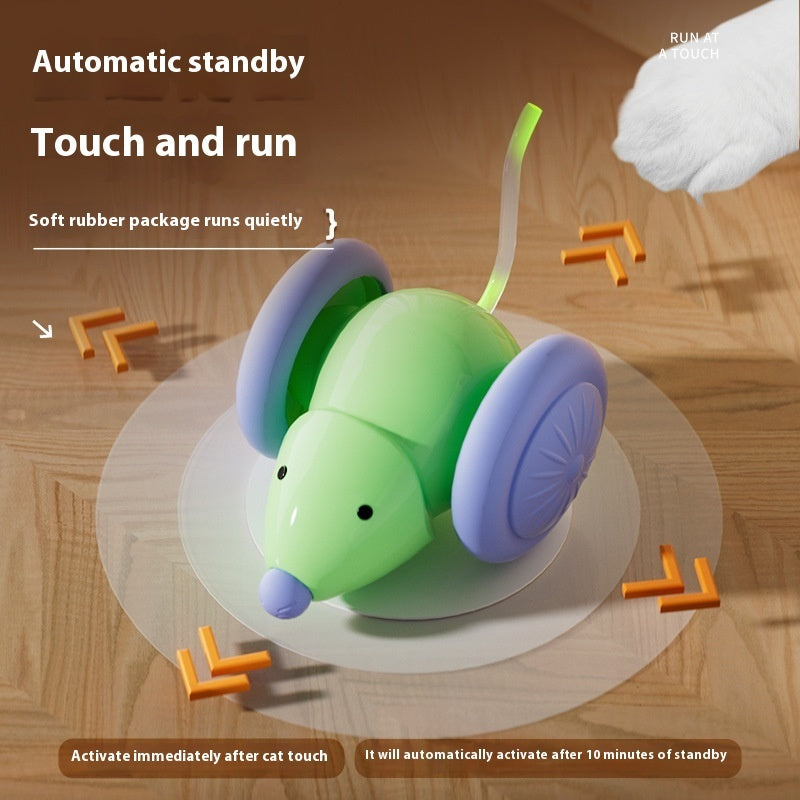 Interactive Cat Toy Electric Mouse Car - Automatic Teaser With Intelligent Obstacle Avoidance Pet Products