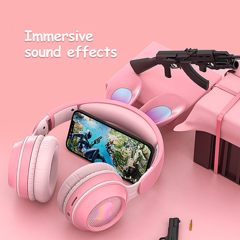 Rabbit Ear Headphones - Wireless Luminous Extendable Headphones