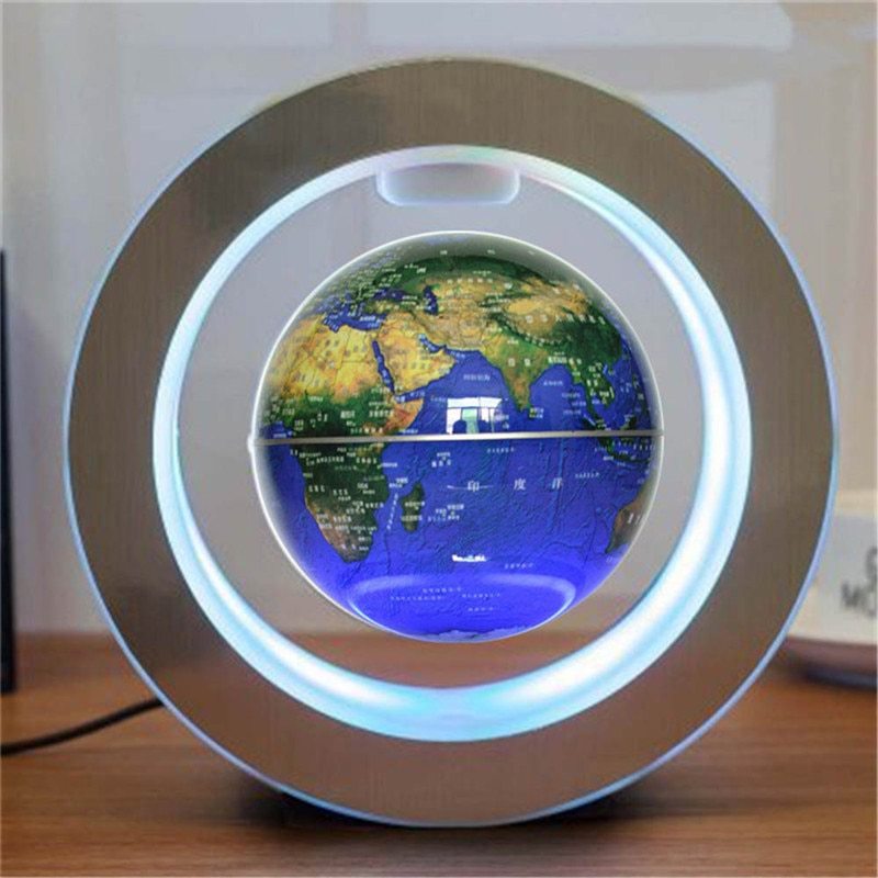 Floating Globe - Magnetic Levitation Light Anti Gravity Magic | Round LED World Map