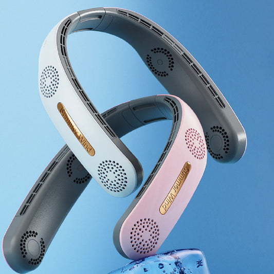 Sports Neck Fan - Folding Leafless Hanging